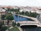 There's a big river in the middle of the city that you can ride a boat on