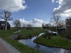 Canals and fields reflect human-engineered landscapes for water control