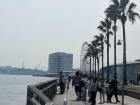 The California-esque boardwalk of Shimonoseki 