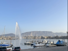 Lake Geneva and a 200 meter tall water jet!