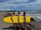 Surfing in Costa Rica with some of my Peace Corps friends/Surfeando en Costa Rica con algunas de mis amigas del Cuerpo de Paz