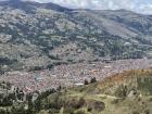 A view of Huaraz from the city's viewpoint