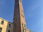 The tower of the main square in the afternoon sun.