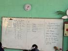 My students taking an English test