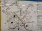 The transit map in Milan