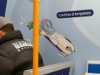 Train art of Milano Cortina mascots