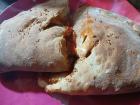 My delicious calzone; try to imagine how good it tastes!