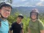 Samuel, our friend Paula and I stopped to take in this view while on a bike ride