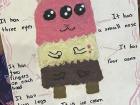 Students in my class had to create a monster from imagination and use vocabulary to describe it