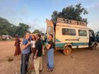 Waiting to board the gele-gele to the market 