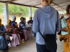 Providing health education to a group of women