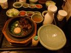 Sotbap (솥밥) traditional Korean pot rice cooked in a stone pot