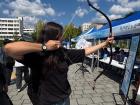 Archery booth at the Yonsei club fair