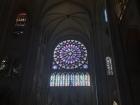 The famous stained glass window inside Notre Dame Cathedral!