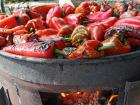 The grill used to roast the ajvarka peppers
