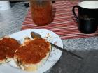 Some fresh ajvar the next day at breakfast