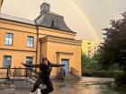 I spotted a double rainbow in Sweden