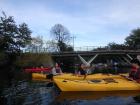 Kayaking more than six miles with my roommate