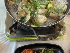 Shells and soup!  Eating clam soup is like a mini treasure hunt