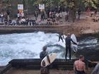 Surfing in city center Munich