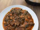 espinacas con garbanzos closeup photo