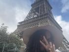 Me, in front of the Eiffel Tower