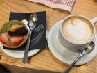 A traditional breakfast is a coffee (I get cappuccino) and a sweet pastry 
