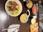 A photo of cheap Japanese food that my friend and I got in a restaurant near the National Taiwan University campus