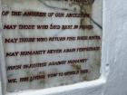 This plaque is at both Cape Coast and Elmina Slave Castle
