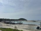 Fishing and travel boats on the beach 