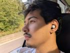 As you can see, I always have my earbuds in