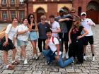 Photoshoot in front of university