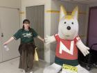 Me and the statue of Mr. Nobu hanging out at the festival!