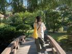 Lucy snagged this photo of me in Senshu park!