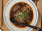 Braised beef brisket with spicy noodle soup