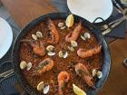 This plate of fish paella was licked clean