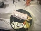 This is a delicious shawarma that we ate... do you see the labna?