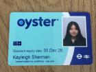 My student oyster card! 