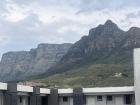 View of Table Mountain and Lion’s Head mountains from my apartment