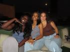 At dinner with my friends, Nylah (middle) and Josephine (right) 