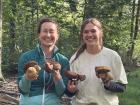 Esther on the left is who invited me on is amazing trip, and these are the first mushrooms we found together!