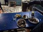 Suya and tchai, a common street food dinner