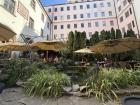 Recent favorite cafe with a koi pond!