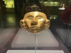 A face plate made of gold