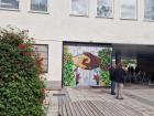 A mural in the multicultural neighborhood of Rinkeby