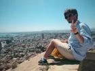 On the mount in Alicante - remember to read warning signs!