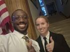 A photo with me and a secret service agent