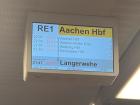 The times in red show how much our train was delayed by. Here, we had a delay of 20 minutes!