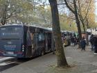 A stop at Aachen Bushof, or main bus station, where many buses depart from