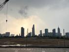 Said skyline on said ride into the city